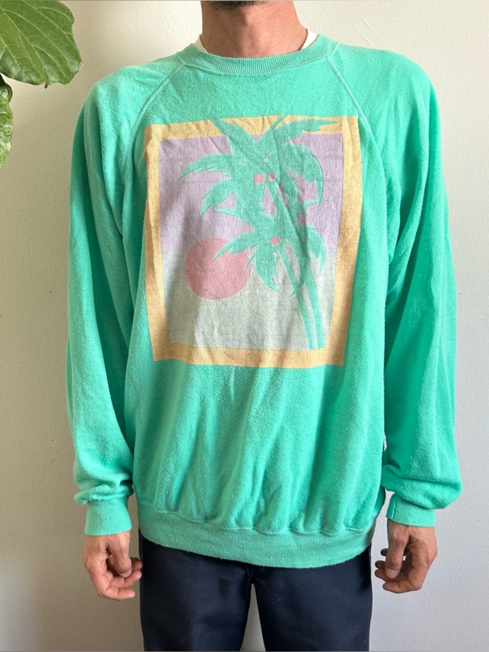 Super Worn Vintage Palm Tree Sweatshirt